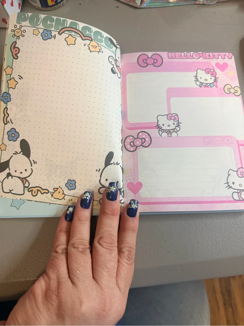 #CINJ-372 Shiny Cinnamoroll Blue Character Hardcover Notebook